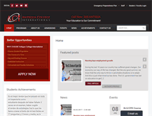 Tablet Screenshot of antiguacollegeinternational.com
